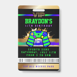 VIPビデオゲーマーゲームすべてのアクセス金ゴールドパスバッジ バッジ