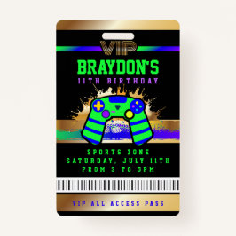 VIPビデオゲーマーゲームすべてのアクセス金ゴールドパスバッジ バッジ