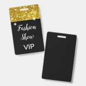 VIPファッションショー バッジ (正面&裏面)