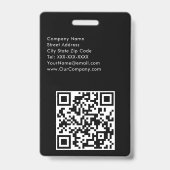 VIPブラック&ホワイトミニマリスト バッジ (裏面)