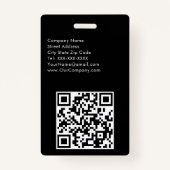 VIPブラック&ホワイトミニマリスト バッジ (裏面)