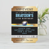 VIPホッケーオールアクセス金ゴールドパスバッジ招待状 招待状 (スタンド正面)