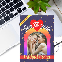 VIPミニマモダンリストパーソナライズ写真結婚の 招待状