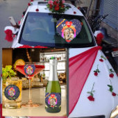 VIPモダンエレガントカスタム写真のステッ結婚カー ハートシール