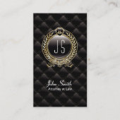 VIPラグジュアリー弁護士ダーク名刺 名刺 (正面)
