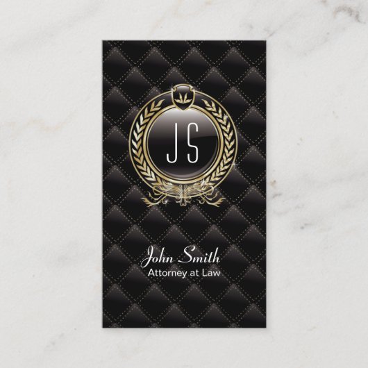 VIPラグジュアリー弁護士ダーク名刺 名刺 (正面)