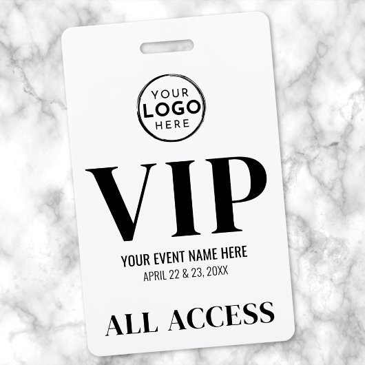VIPロゴオールアクセスイベント バッジ
