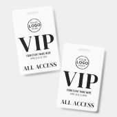 VIPロゴオールアクセスイベント バッジ (正面&裏面)