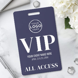 VIPロゴ ネイビーブルー オールアクセス イベント バッジ