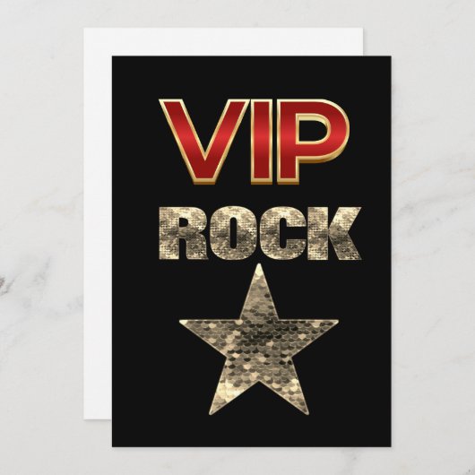 VIPロックスター誕生日カード シーズンカード (正面/裏面)