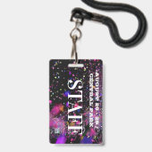 VIP全アクセススタッフ社員コンサートクラブパーティー  バッジ (正面（ネックストラップ付）)