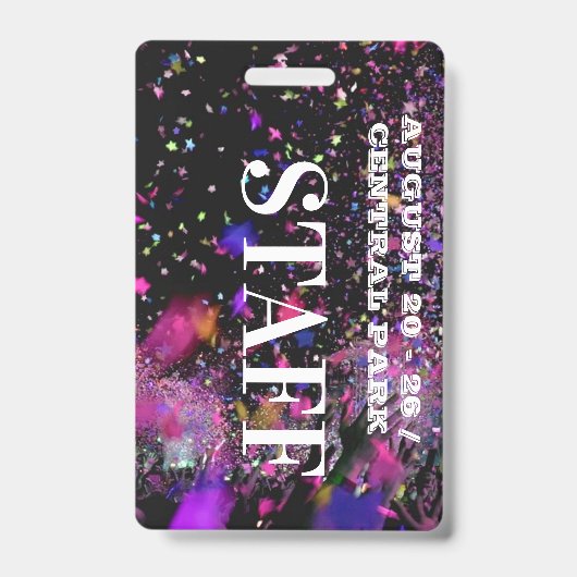 VIP全アクセススタッフ社員コンサートクラブパーティー  バッジ (正面)