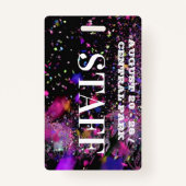 VIP全アクセススタッフ社員コンサートクラブパーティー バッジ (正面)