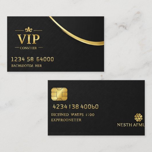 VIP名刺のカスタム 名刺 (正面/裏面)