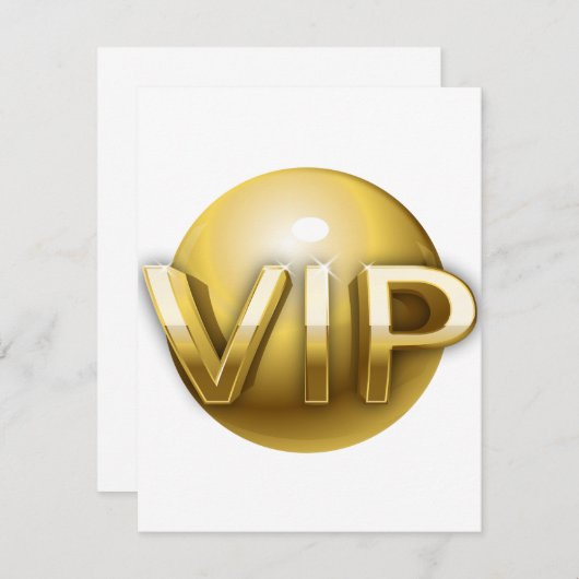 VIP招待状 招待状 (正面/裏面)