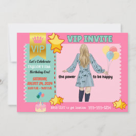 VIP招待状FOR (TWEEN)女子誕生日 案内状