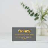 VIP特別招待状イベントチケットカード 名刺 (スタンド正面)