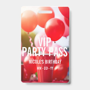 VIP誕生日パーティーイベントバッジ バッジ