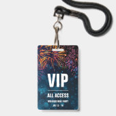 VIP オールアクセスイベントパス | 花火のフィナーレ バッジ (裏面(ネックストラップ付))
