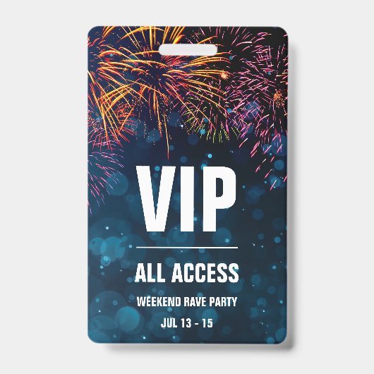 VIP オールアクセスイベントパス | 花火のフィナーレ バッジ (正面)