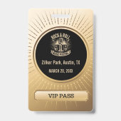VIP オールアクセスパス イベントIDバッジ バッジ (裏面)