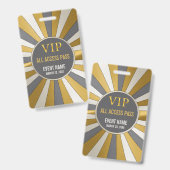 VIP オールアクセスパス イベントIDバッジ バッジ (正面＆裏面)