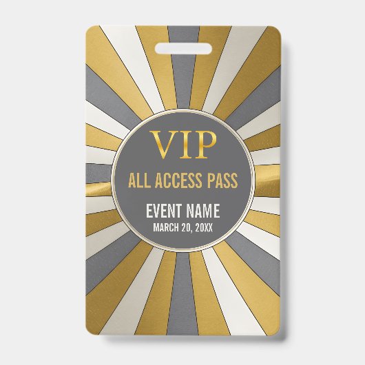 VIP オールアクセスパス イベントIDバッジ バッジ (正面)