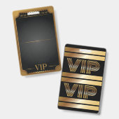 VIP オールアクセス ゴールドパス 空欄 自分をカスタマイズ バッジ (正面＆裏面)