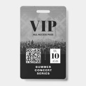 VIP オールアクセスQRコードイベントバッジ バッジ (裏面)