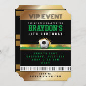 VIP サッカー オールアクセス ゴールドパス バッジ 招待 招待状 (正面/裏面)