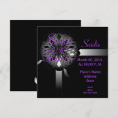 VIP スイート16 ギフト招待状 - カスタマイズ 招待状 (正面/裏面)