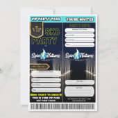 VIP スケートパーティーの招待状 招待状 (正面)