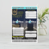 VIP スケートパーティーの招待状 招待状 (スタンド正面)