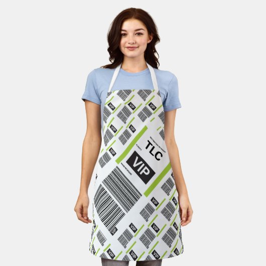 VIP トラベル キッチン エプロン (着用した状態)