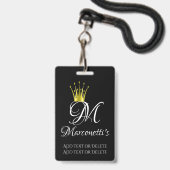 VIP バッジ (裏面（ネックストラップ付）)