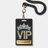 VIP バッジ (正面（ネックストラップ付）)