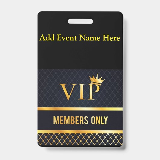 VIP バッジ (正面)