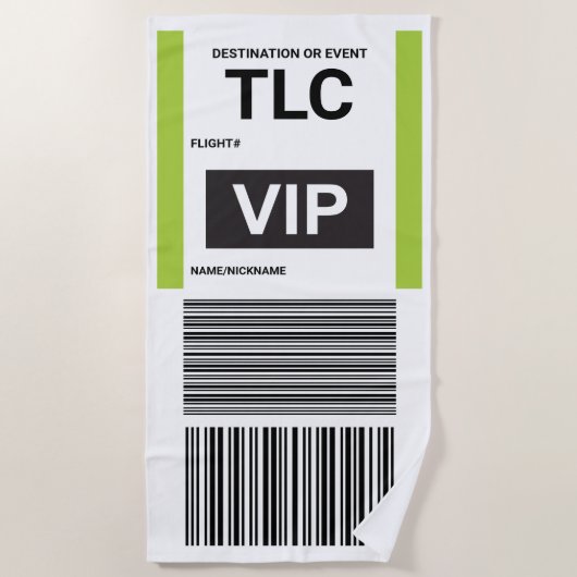 VIP ビーチ タオル (正面)