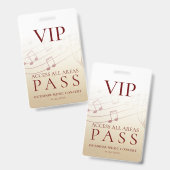 VIP モダン All Access Pass屋外イベント バッジ (表裏)