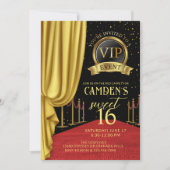 VIP、レッドカーペットの誕生日、ハリウッドの誕生日、スイ 招待状 (正面)
