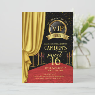 VIP、レッドカーペットの誕生日、ハリウッドの誕生日、スイ 招待状