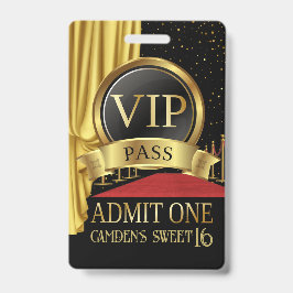 VIP レッドカーペット バースデー, ハリウッド バースデー バッジ
