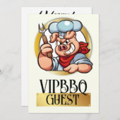 VIP 入場招待 招待状 (正面/裏面)