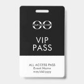 VIP 全アクセス イベント バッジ (裏面)