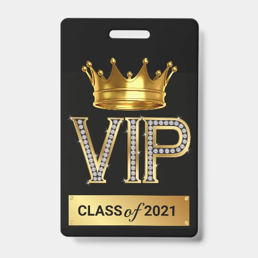 VIP 卒業バッジ バッジ (正面)