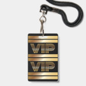 VIP 空手 バースデー オールアクセス ゴールドパス バッジ (裏面（ネックストラップ付）)