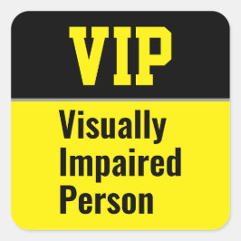 VIP 視覚障害者 スクエアシール