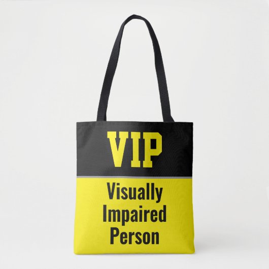 VIP - 視覚障害者 トートバッグ (正面)