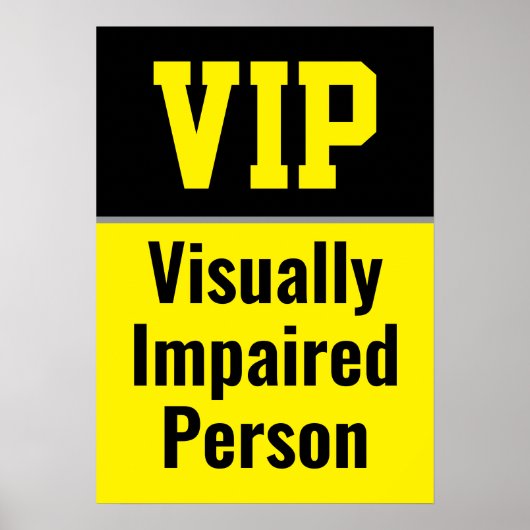 VIP 視覚障害者 ポスター (正面)