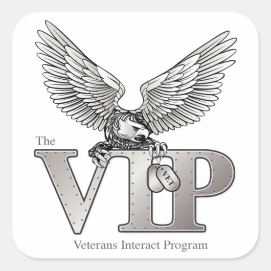 VIP 3」シール スクエアシール (正面)